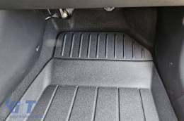 Specific rubber mats suitable for Kia Stonic, Rio after 2017, 4-piece set, black color, with 24-month warranty from Frogum 3D ProLine series.-image-6221338