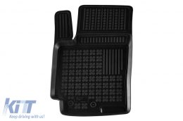 Specific rubber mats suitable for Kia Stonic after 2017, 3-piece set, black color-image-6214768