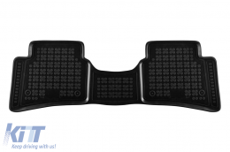 Specific rubber mats suitable for Kia Stonic after 2017, 3-piece set, black color-image-6214770