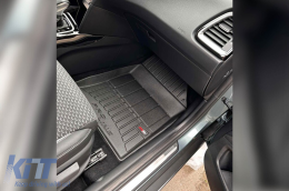 Specific rubber mats suitable for Kia Xceed after 2019, 4-piece set, black color, with 24-month warranty-image-6221976