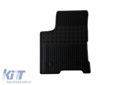 Specific rubber mats suitable for Lada Vesta after 2015, 4-piece set, black color-image-6257029