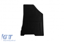 Specific rubber mats suitable for Lada Vesta after 2015, 4-piece set, black color-image-6257030