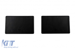 Specific rubber mats suitable for Lada Vesta after 2015, 4-piece set, black color-image-6257031