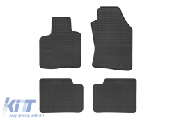 image-16-Specific rubber mats suitable for Lancia Ypsilon after 2012, 4-piece set, black color