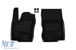 Specific rubber mats suitable for Land Cruiser J250 after 2024, 4-piece set, black color-image-6215355