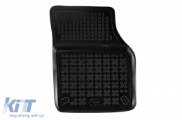 Specific rubber mats suitable for Land Rover Discovery Sport after 2015, 4-piece set, black color-image-6216519