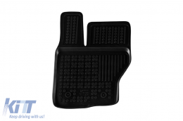 Specific rubber mats suitable for Land Rover Discovery after 2017, Range Rover Sport after 2013, 3-piece set, black color-image-6216542