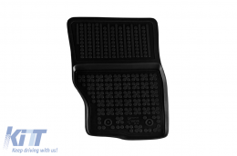 Specific rubber mats suitable for Land Rover Discovery after 2017, Range Rover Sport after 2013, 3-piece set, black color-image-6216543