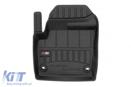 Specific rubber mats suitable for Land Rover Discovery Sport after 2014, 4-piece set, black color, with 24-month warranty-image-6221841