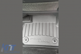 Specific rubber mats suitable for Land Rover Discovery Sport after 2014, 4-piece set, black color, with 24-month warranty-image-6221847