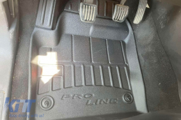 Specific rubber mats suitable for Land Rover Discovery Sport after 2014, 4-piece set, black color, with 24-month warranty-image-6221848