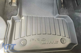 Specific rubber mats suitable for Land Rover Discovery Sport after 2014, 4-piece set, black color, with 24-month warranty-image-6221850