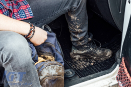 Specific rubber mats suitable for Leapmotor C10 after 2024, 4-piece set, black color-image-6231446