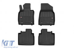 image-72-Specific rubber mats suitable for Lexus ES after 2018, 4-piece set, black color, with 24-month warranty