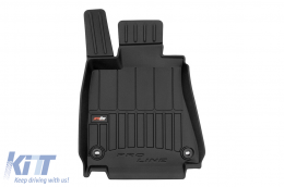 Specific rubber mats suitable for Lexus GS IV 2012-2020, 4-piece set, black color, with 24-month warranty from Frogum 3D ProLine series.-image-6223230