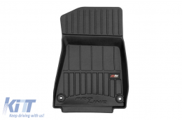 Specific rubber mats suitable for Lexus GS 2004-2011, 4-piece set, black color, with 24-month warranty-image-6223529