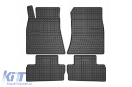 Specific rubber mats suitable for Lexus IS sedan RWD 2005-2013, 4-piece set, black color from Frogum El Toro series-image-6257051
