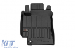 Specific rubber mats suitable for Lexus IS 1999-2005, 4-piece set, black color, with 24-month warranty-image-6223209