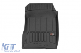 Specific rubber mats suitable for Lexus IS 1999-2005, 4-piece set, black color, with 24-month warranty-image-6223210