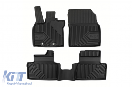 Specific rubber mats suitable for Lexus LBX after 2023, 3-piece set, black color-image-6227235