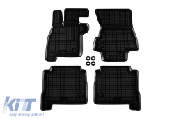 Specific rubber mats suitable for Lexus LS 500H after 2017, 4-piece set, black color - ABFML6016460