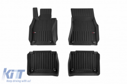 image-72-Specific rubber mats suitable for Lexus LS sedan 2006-2017, 4-piece set, black color, with 24-month warranty