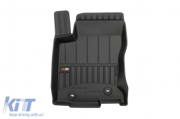 Specific rubber mats suitable for Lexus NX after 2014, 3-piece set, black color, with 24-month warranty-image-6221925