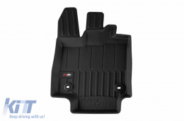 Specific rubber mats suitable for Lexus NX PHEV after 2021, 3-piece set, black color, with 24-month warranty-image-6223786