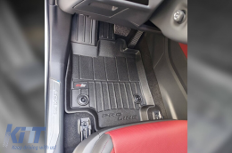 Specific rubber mats suitable for Lexus NX PHEV after 2021, 3-piece set, black color, with 24-month warranty-image-6223793