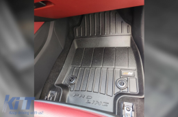 Specific rubber mats suitable for Lexus NX PHEV after 2021, 3-piece set, black color, with 24-month warranty-image-6223794