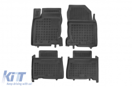image-62-Specific rubber mats suitable for Lexus NX 2014-2021, 4-piece set, black color