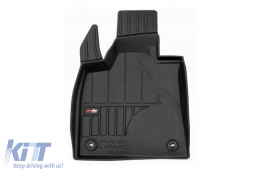 Specific rubber mats suitable for Lexus RX 450 after 2016, 3-piece set, black color, with 24-month warranty-image-6223515