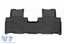 Specific rubber mats suitable for Lexus RX 450 after 2016, 3-piece set, black color, with 24-month warranty-image-6223517