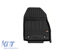 Specific rubber mats suitable for Lexus RZ after 2022, 3-piece set, black color, with 24-month warranty-image-6224007