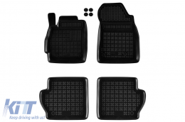 image-57-Specific rubber mats suitable for Mazda 2 2007-2014, 4-piece set, black color