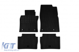 Specific rubber mats suitable for Mazda 3, CX-30 after 2019, 4-piece set, black color-image-6249857