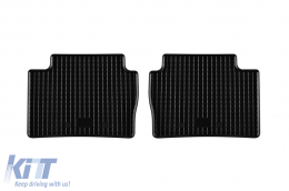Specific rubber mats suitable for Mazda 3, CX-30 after 2019, 4-piece set, black color-image-6249860