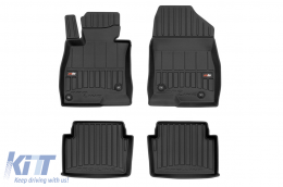 image-43-Specific rubber mats suitable for Mazda 3 III 2013-2019, 4-piece set, black color, with 24-month warranty from Frogum 3D ProLine series.