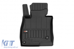 Specific rubber mats suitable for Mazda 3 III 2013-2019, 4-piece set, black color, with 24-month warranty from Frogum 3D ProLine series.-image-6223155
