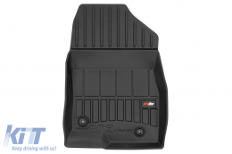 Specific rubber mats suitable for Mazda 3 III 2013-2019, 4-piece set, black color, with 24-month warranty from Frogum 3D ProLine series.-image-6223156