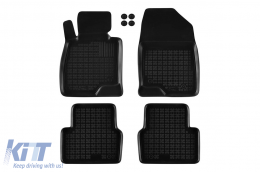 image-62-Specific rubber mats suitable for Mazda 3 hatchback, sedan 2013-2018, 4-piece set, black color