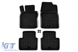 Specific rubber mats suitable for Mazda 3 hatchback, sedan, CX30 after 2019, 4-piece set, black color - ABFMM6016141