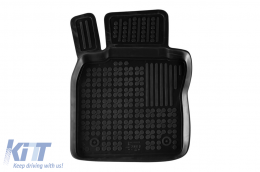 Specific rubber mats suitable for Mazda 3 hatchback, sedan, CX30 after 2019, 4-piece set, black color-image-6214456