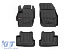 Specific rubber mats suitable for Mazda 3 2009-2013 from Frogum 3D ProLine series, 4-piece set, black color, with 24-month warranty-image-6220956