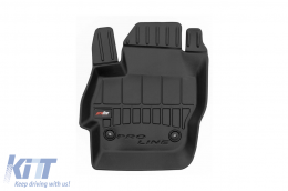 Specific rubber mats suitable for Mazda 3 2009-2013 from Frogum 3D ProLine series, 4-piece set, black color, with 24-month warranty-image-6220957