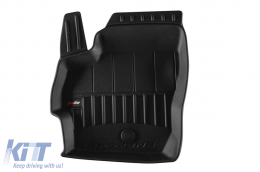 Specific rubber mats suitable for Mazda 3 2003-2010 from the Frogum 3D ProLine series, 3-piece set, black color, with 24-month warranty-image-6224144