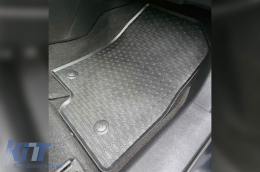 Specific rubber mats suitable for Mazda 3 2013-2019, Mazda 6 wagon 2012-2016, 4-piece set, black color-image-6228200