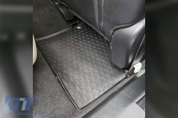 Specific rubber mats suitable for Mazda 3 2013-2019, Mazda 6 wagon 2012-2016, 4-piece set, black color-image-6228202