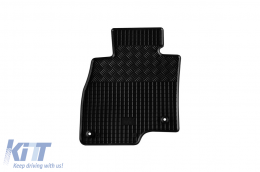 Specific rubber mats suitable for Mazda 3 2013-2018, Mazda 6 2013-2017, Mazda 6 after 2018, 4-piece set, black color-image-6228657