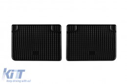 Specific rubber mats suitable for Mazda 3 2013-2018, Mazda 6 2013-2017, Mazda 6 after 2018, 4-piece set, black color-image-6228659